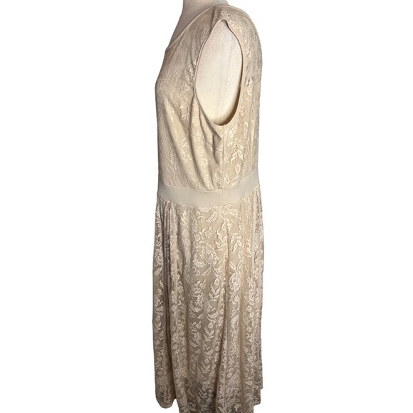 Candlelight women’s 2X Maxi Formal Lace Ivory Mother of the Bride - Picture 3 of 12